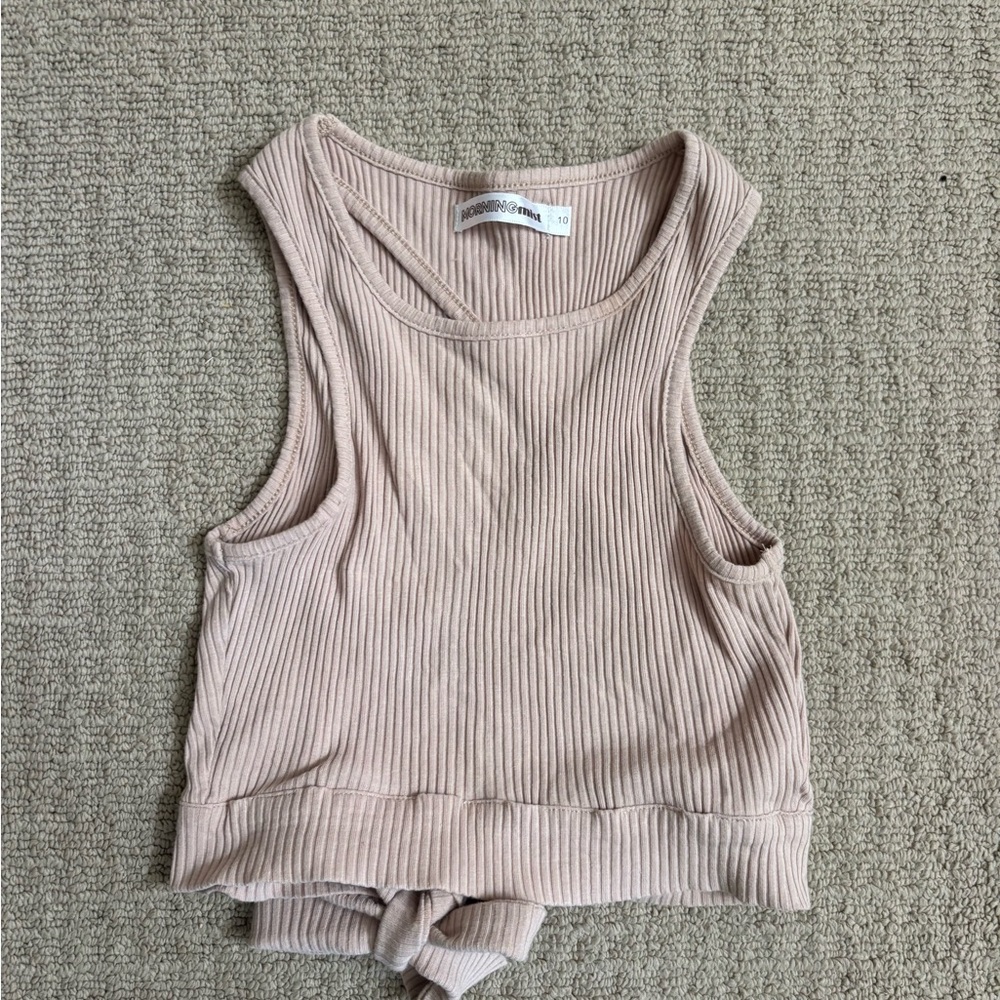 Morning Mist Ribbed Tank Top